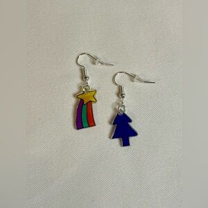 Handmade Mabel & Dipper Pines Gravity Falls Earrings